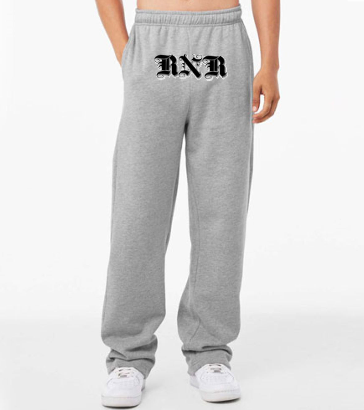 “RNR” BLACK ONYX BRANDED SWEATPANTS