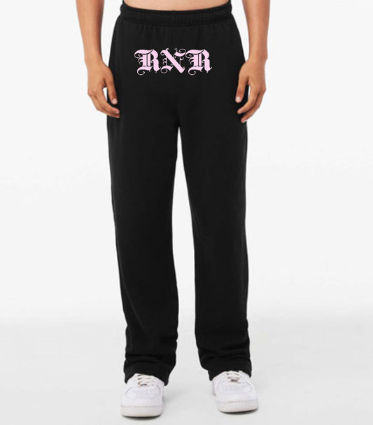 “RNR” PINK ONYX BRANDED SWEATPANTS