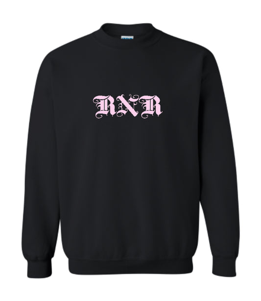 “RNR” PINK ONYX BRANDED SWEATSHIRT